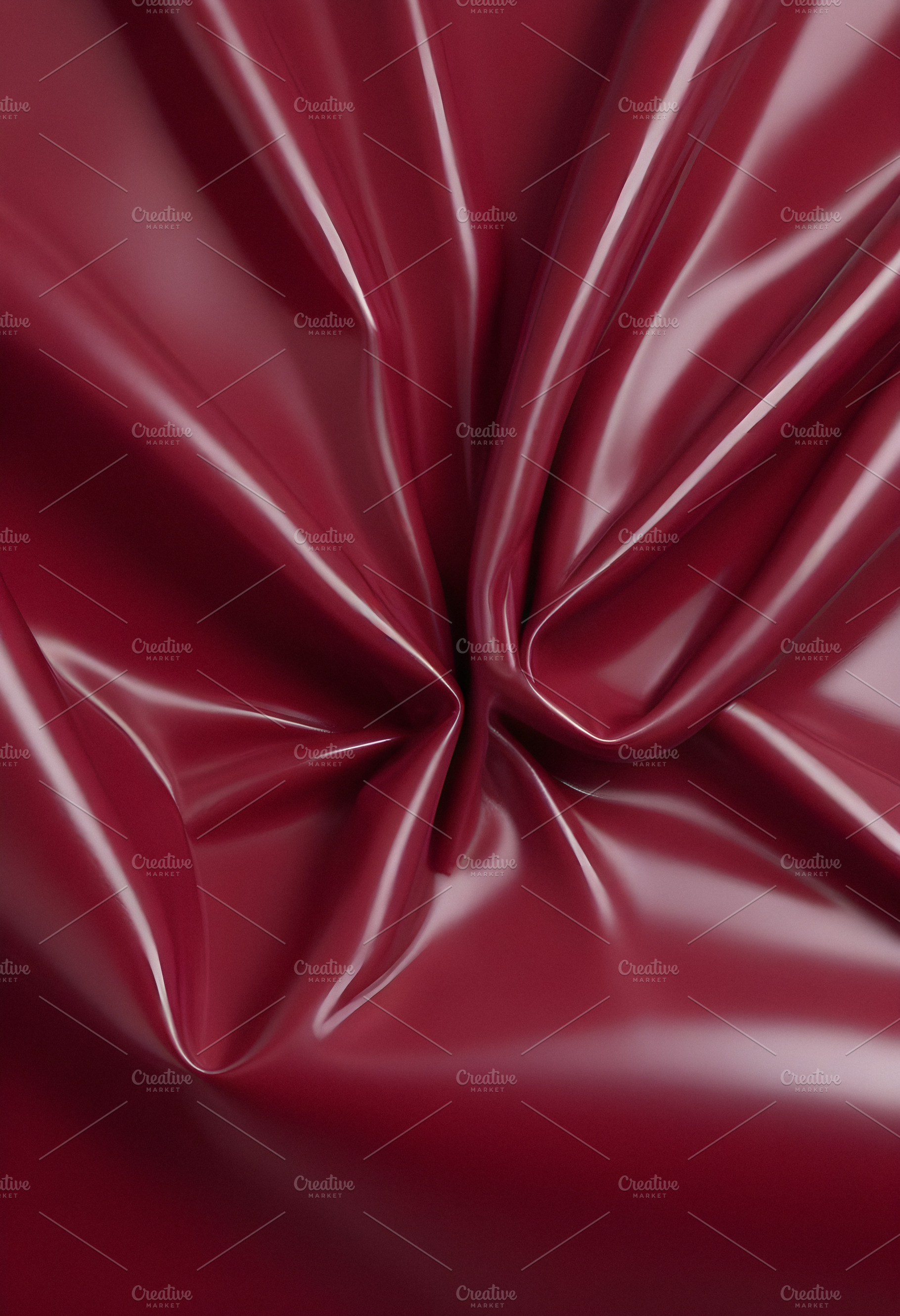 A close-up of deep red glossy leather fabric with soft, flowing folds illuminat, a Background Photo by Kzara Visual Concepts