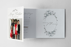 Accordion Christmas Card Template