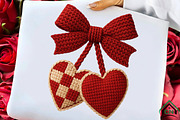 Faux Yarn Cherry Valentines PNG, an Illustration by Craft Nest (Thumbnail 5 of 7)