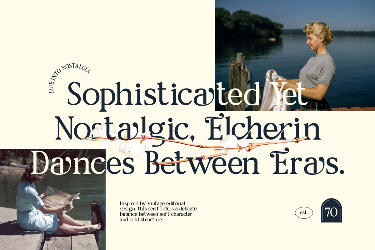 Elcherin Elegant Display Serif Font, a Serif Font by Rasio Studio (Photo 3 of 7)