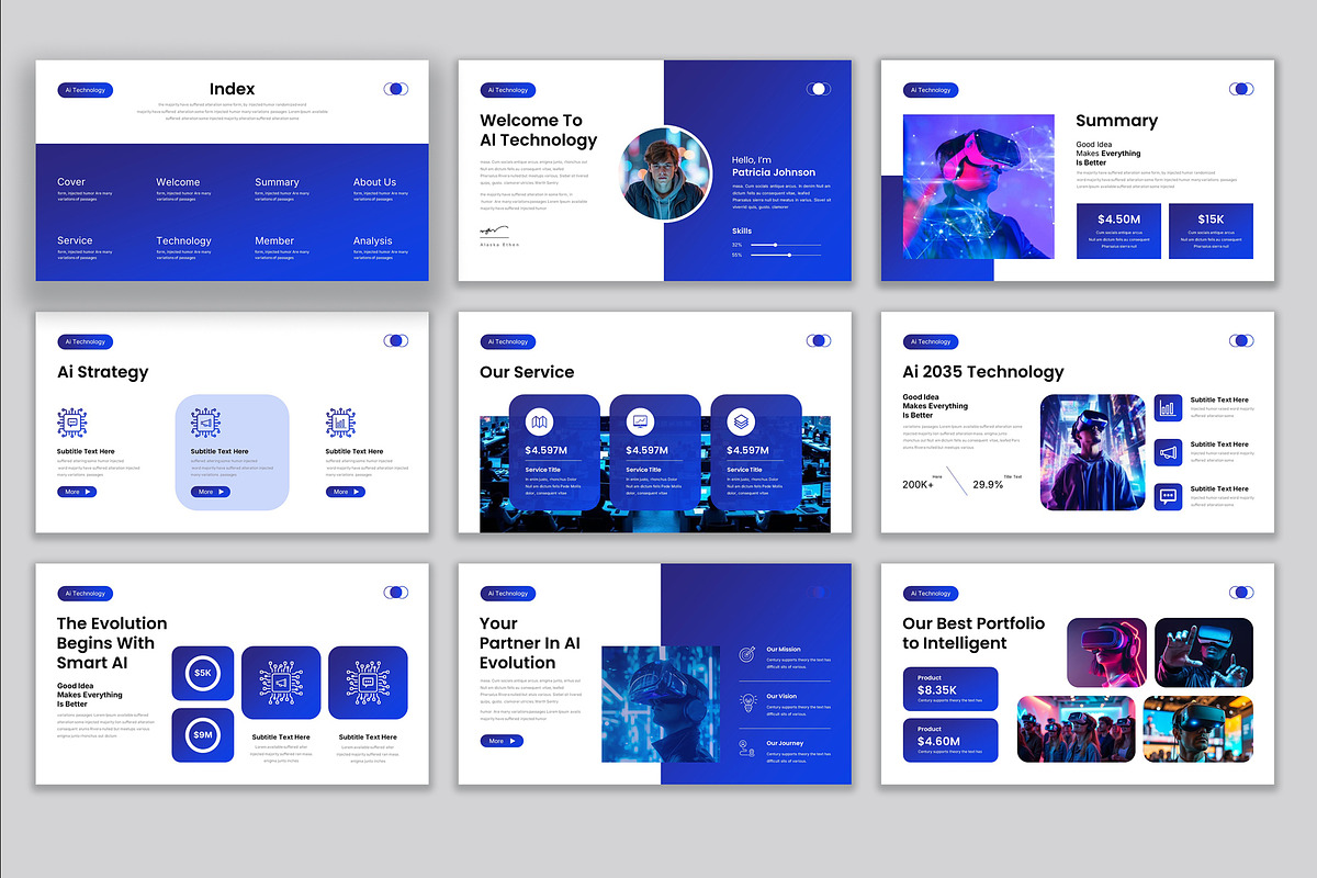 Ai Artificial Technology Template, a Presentation Template by Pradaxa (Photo 6 of 6)