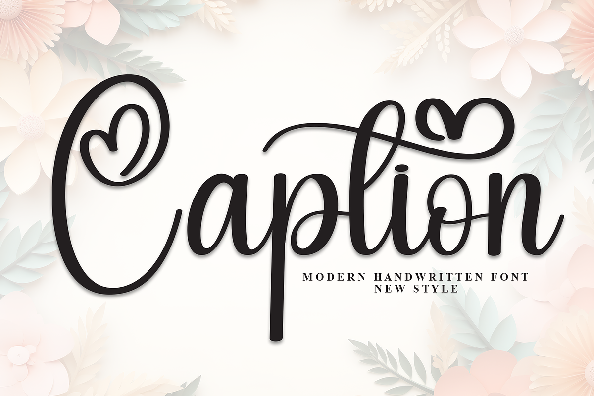 Caption | Script Font, a Handwritten Font by Scratchones (Photo 1 of 8)