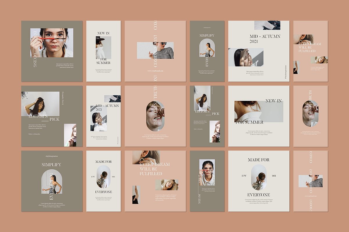 600 Minimalist Instagram Bundle, a Social Media Template by Creatchees.std (Photo 6 of 37)