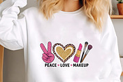 Peace love makeup beauty cosmetics, an Illustration by CrexoraLab (Thumbnail 2 of 4)