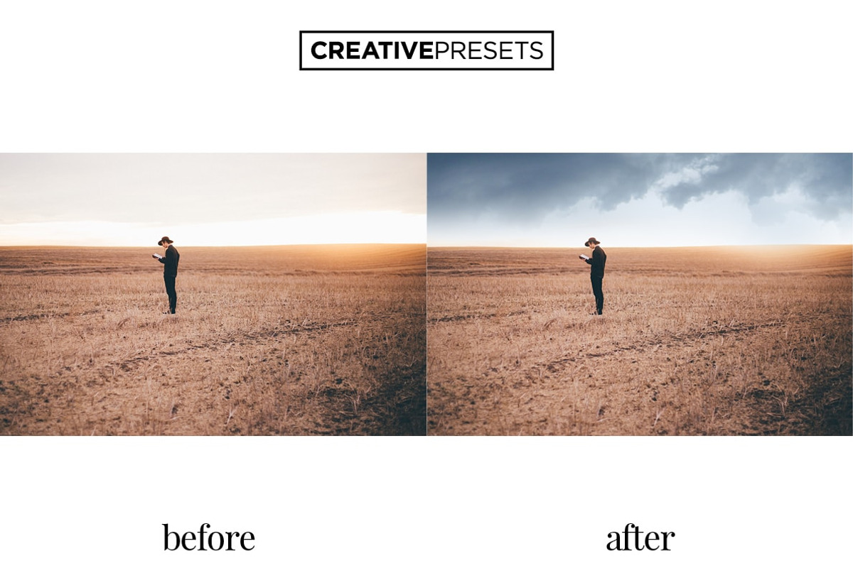 30 Cloudy Sky Overlays, a Layer Style Add-On by CreativePresets.com (Photo 8 of 9)