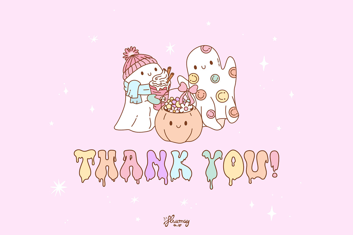 Too Cute to Spook – Pastel Halloween, a Seasonal Illustration by Huxmay (Photo 7 of 7)