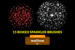 Bokeh Fireworks Photoshop Brushes