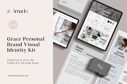 Grace Canva Logo & Brand Kit, a Branding & Logo Template by Amado Brand Design Studio