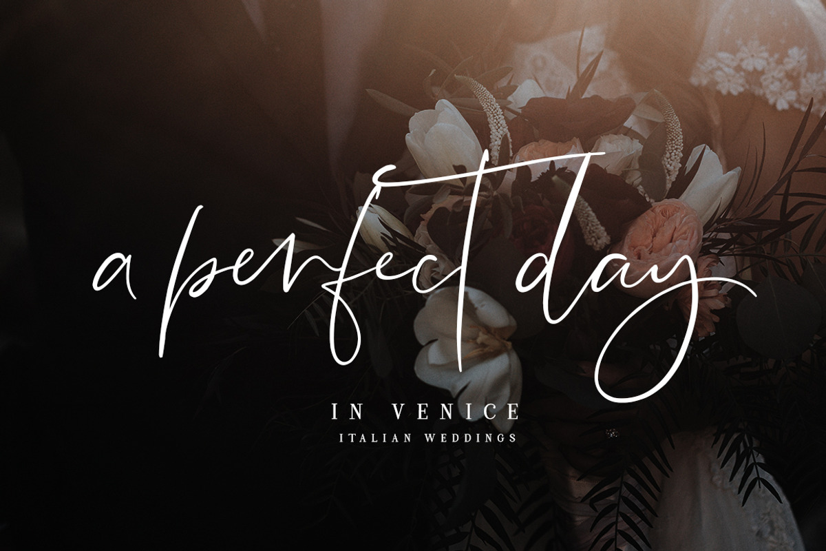 Lightheartedly Signature style font preview 2
