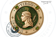 Renaissance Zodiac signs horoscope, a Decorative Illustration by ThatsDesignArt (Thumbnail 4 of 10)