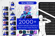 2000+ Procreate Body Bases Bundle, a Brush Add-On by Selentaori Studio (Thumbnail 1 of 17)