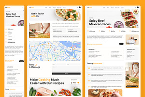 Flavoriz Food Recipes Website Framer