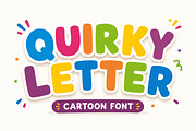 Quirky Letter – Playful Font, a Sans Serif Font by Limited.studio (Thumbnail 1 of 7)