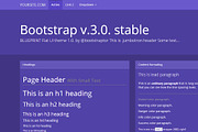 Bootstrap 3.0. Blueprint flat theme, a Bootstrap Template by Bootstraptor (Thumbnail 1 of 4)