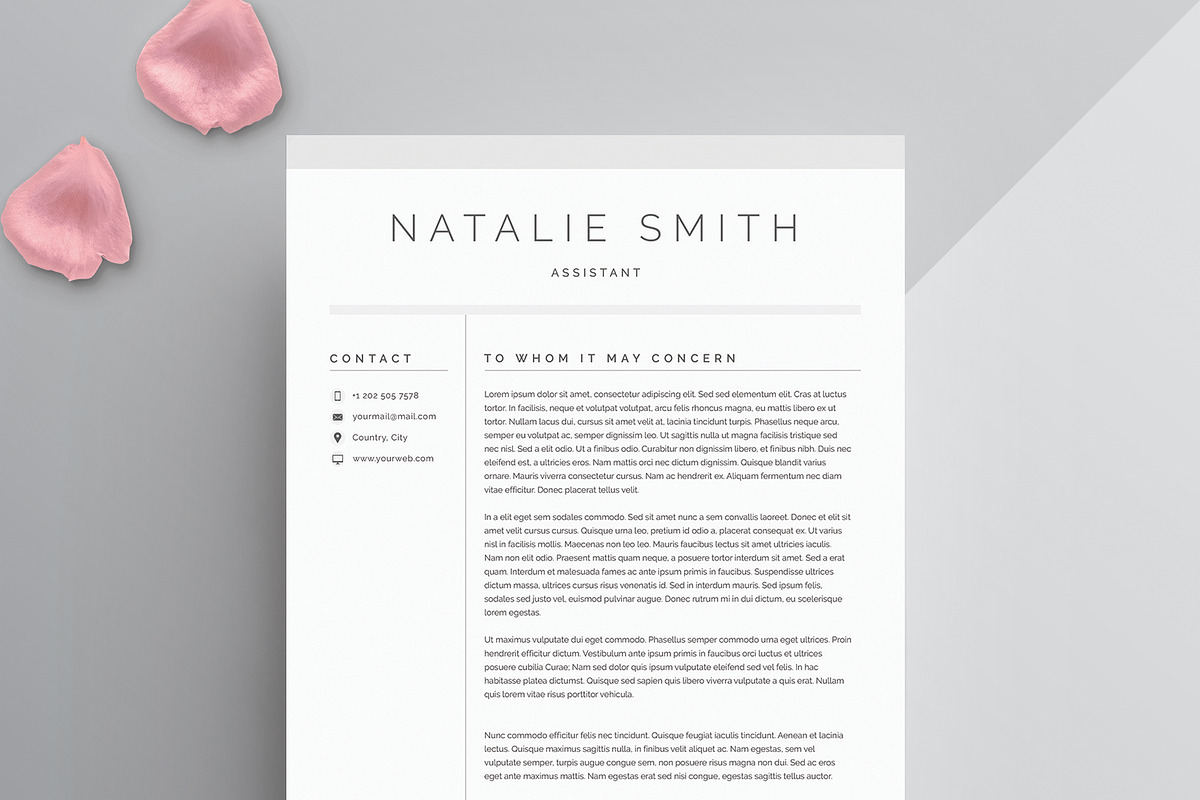 Word Resume & Cover Letter Template, a Resume Template by DemeDesign (Photo 3 of 7)