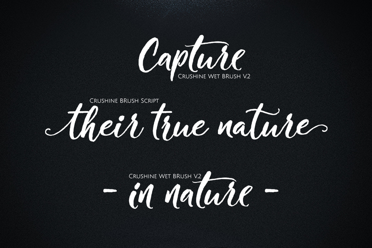 Crushine Brush Script preview 2