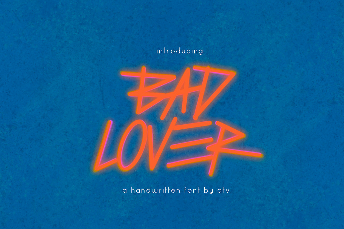 BAD LOVER FONT, a Script Font by ATV SHOP (Photo 6 of 6)