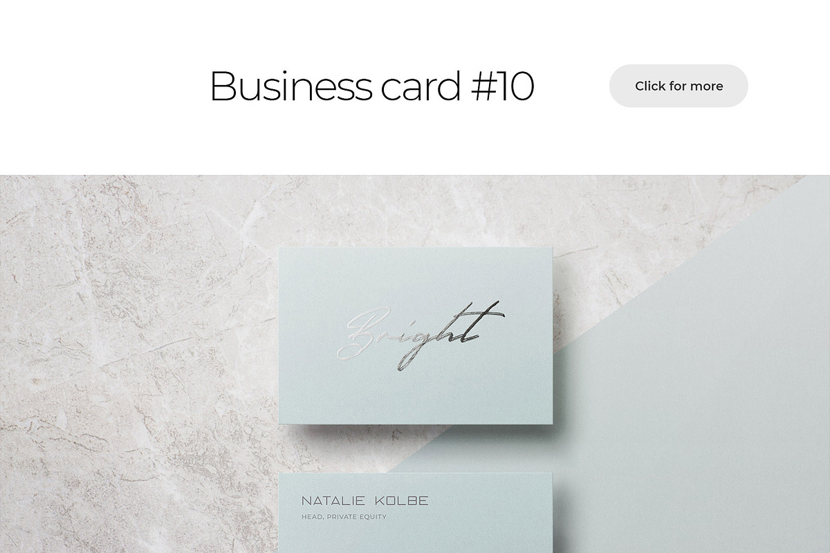 Business Card Mockup Template Bundle, a Business Card Template by PrintPixel (Photo 95 of 104)