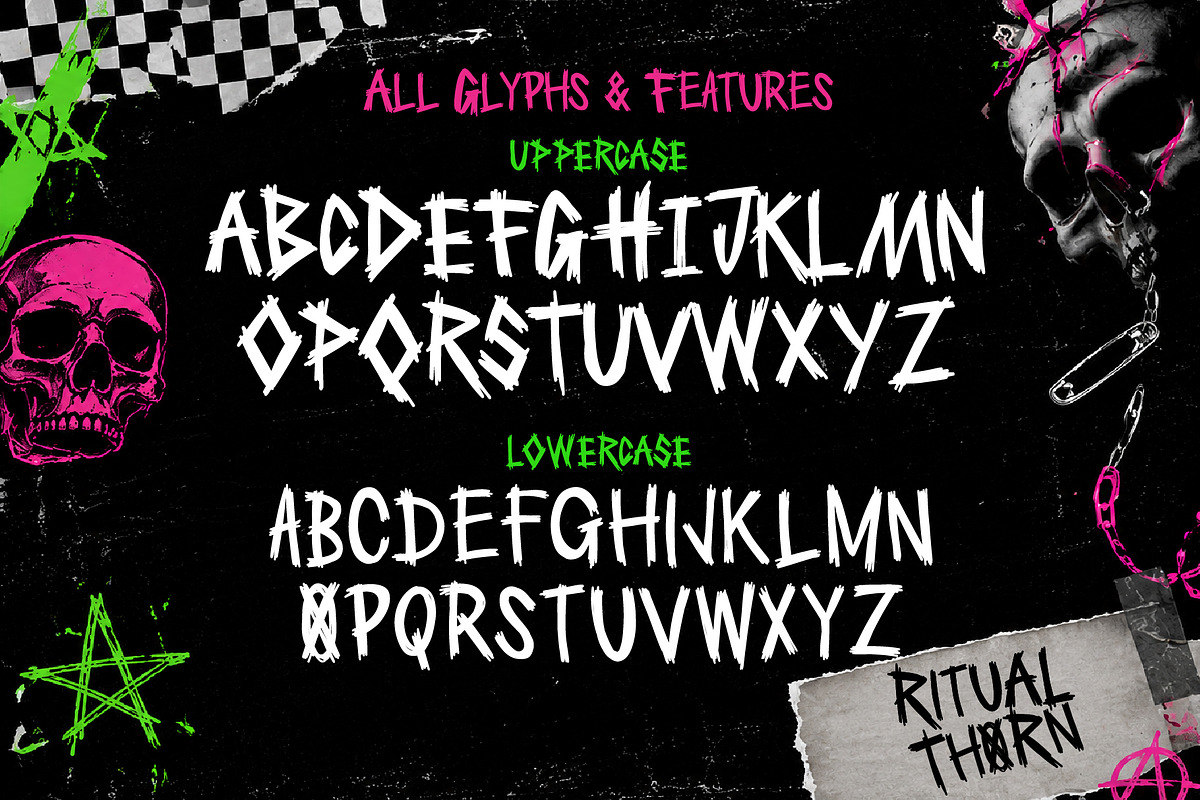 Ritual Thorn, a Handwritten Font by BBtypeStudios (Photo 9 of 11)