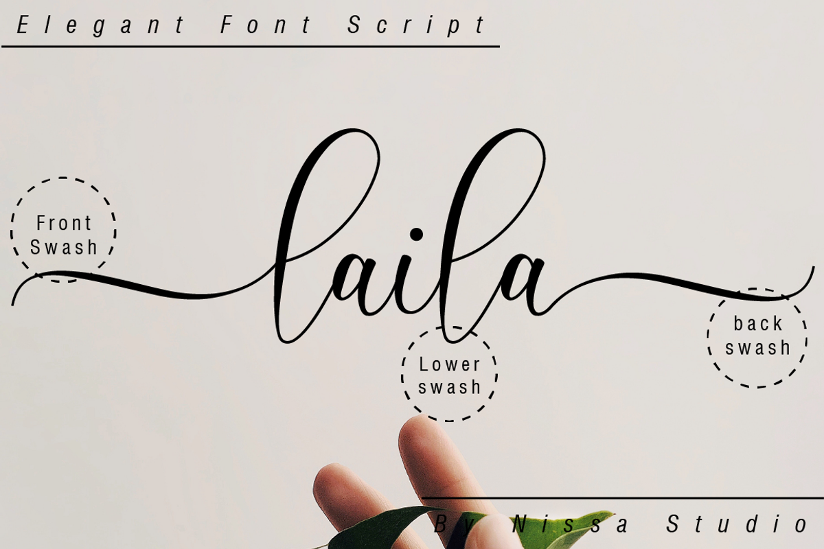 Laila // Modern Script, a Script Font by Nissa Studio (Photo 10 of 12)