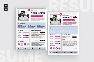 Comic Style Resume CV, a Resume Template by iDoodle Studio