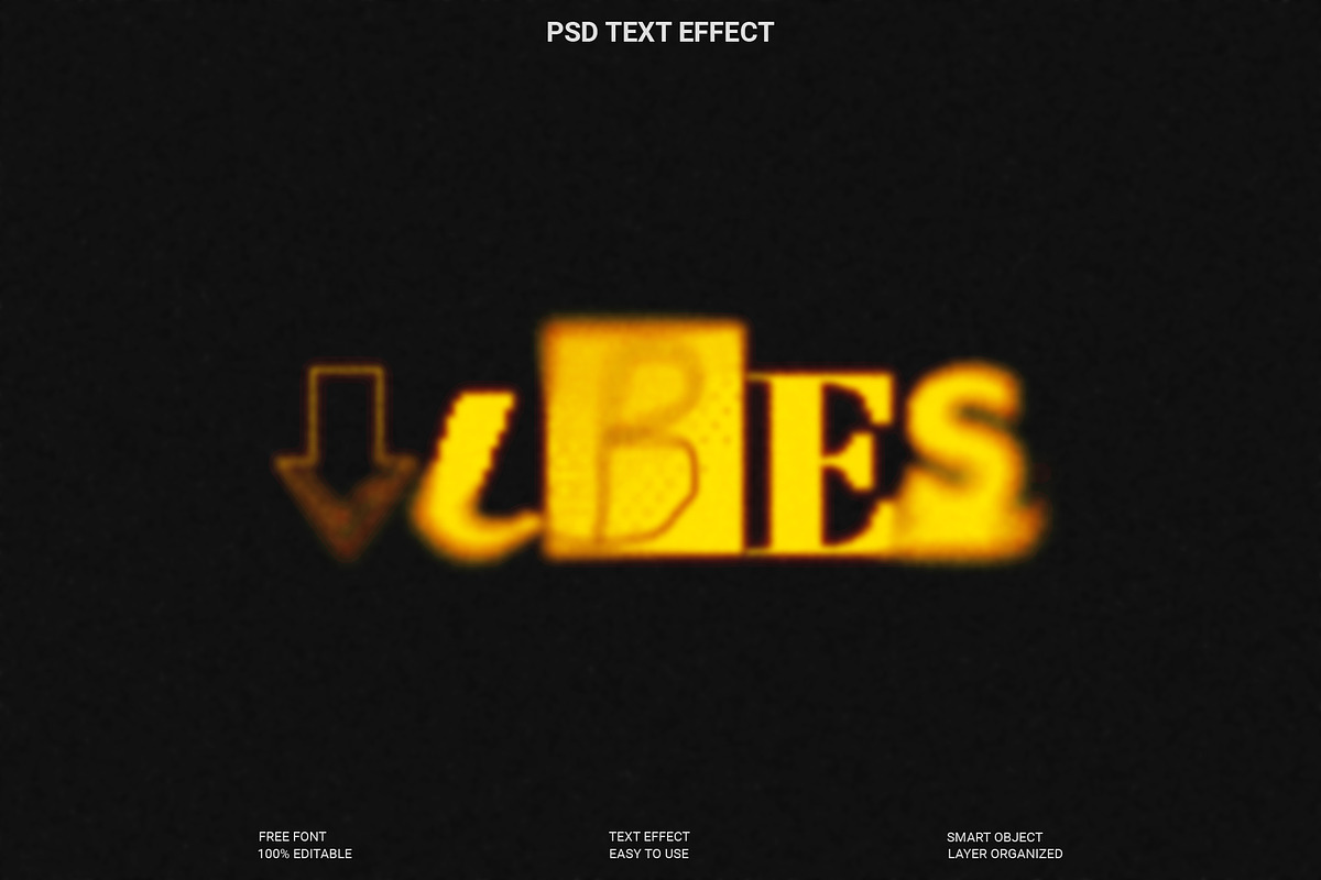 Retro Blur PSD Text Effect, a Layer Style Add-On by Imamul001