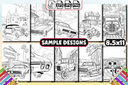 200 Classic Car Coloring Pages, a Graphic by shopcosm (Thumbnail 2 of 2)