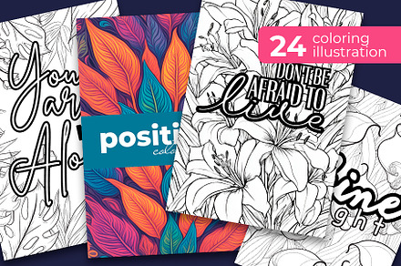 Positive pages. Сoloring book