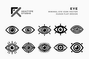 Eye Icon Vector, an Icon by Akatype Studio