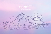 Sunset nature, an Illustration by JulianArt (Thumbnail 4 of 4)