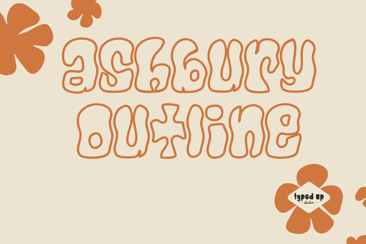 Ashbury | Retro Display Font, a Font by Typed Up Studio (Photo 2 of 11)