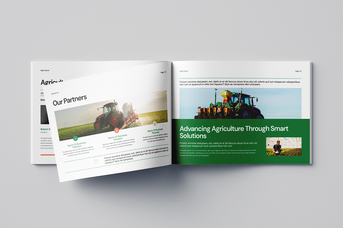 Canva Agriculture Landscape Layout, a Brochure Template by Pixelpick (Photo 5 of 9)