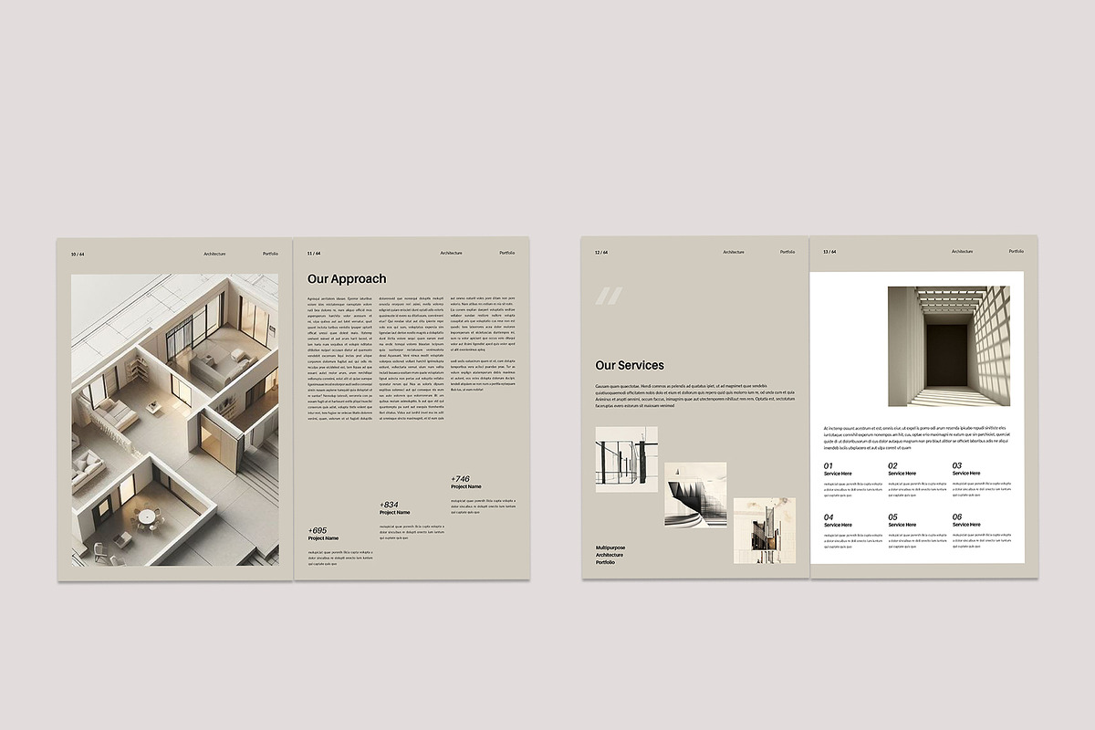 Architecture Portfolio Brochure, a Brochure Template by TemplateFolio-Shop (Photo 7 of 29)
