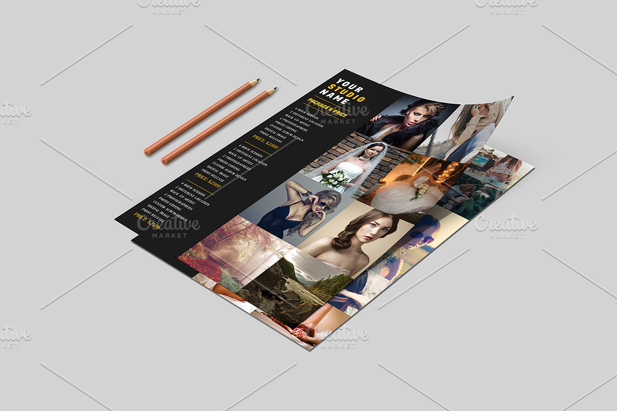 Photography Price List Flyer, a Flyer Template by SmmrDesign (Photo 1 of 6)