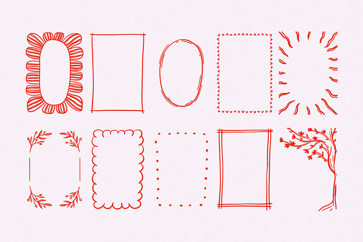 Whimsical Frames, Clip Art, Patterns, an Object Graphic by Leila Divine (Photo 7 of 17)