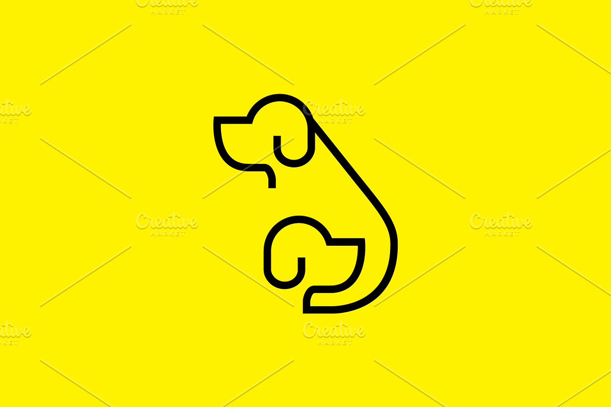 a pet dog friendship line logo, a Branding & Logo Template by devastd