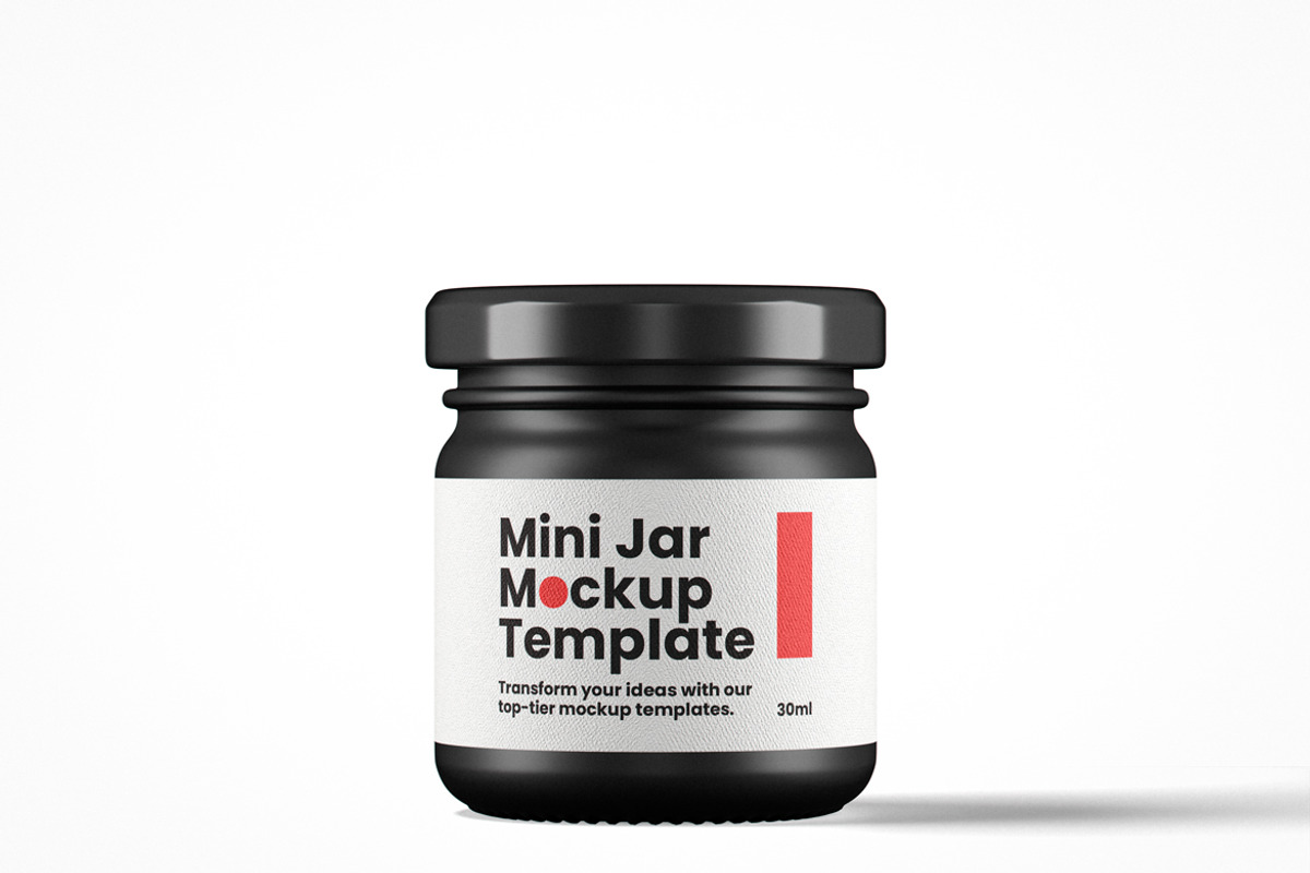 Mini Glass Jar Mockup Pack, a Cups & Container Mockup by Designer Dude (Photo 5 of 6)