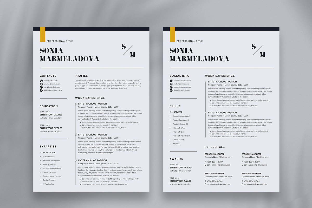 Resume/CV, a Resume Template by Aspect_Studio (Photo 2 of 5)