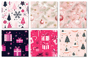 Pink Modern Christmas Digital Paper, a Texture Graphic by Dream Creation (Thumbnail 2 of 7)