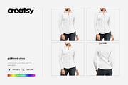 Women Dress Shirt Mockup Set, a Shirt Mockup by Creatsy (Thumbnail 8 of 9)