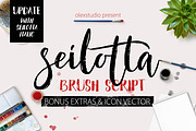 Seilotta Brush Script, a Script Font by Olexstudio (Thumbnail 1 of 7)