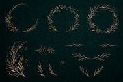 19 Botanical Ink Wreaths & Leaves, an Object Graphic by Christine Krahl (Thumbnail 4 of 8)