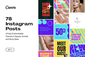 Canva Instagram Post Templates Set 1