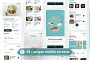 Recipely - Food Recipe App UI Kit, an UI Kit Template by dhuhacreative (Thumbnail 5 of 8)