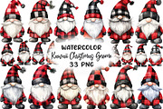 Kawaii Christmas Gnome Black Gnome, an Illustration by CraftArtStudio (Thumbnail 1 of 6)