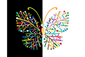 Ornate Colorful Butterfly For Your