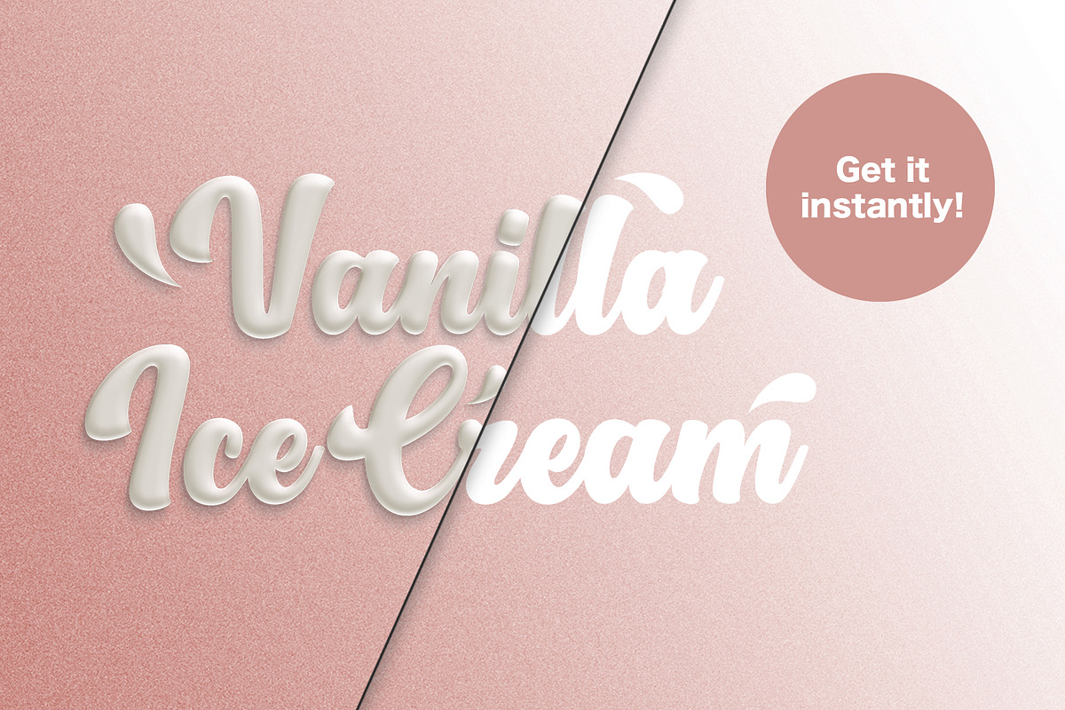 Milky Text Effect, a Layer Style Add-On by Evlogiev Studio (Photo 6 of 7)
