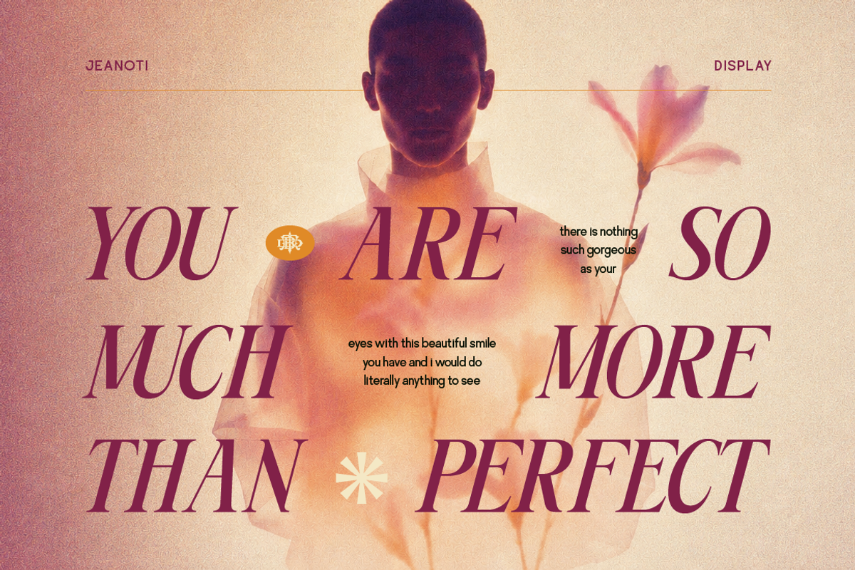 Jeanoti, a Sans Serif Font by Burntilldead (Photo 10 of 12)