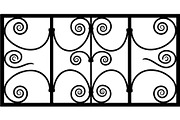 Luxury Iron Scroll Gate Railing, an Object Graphic by Designer_Momina (Thumbnail 7 of 17)