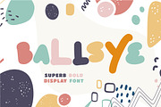 Ballsye - Superb Bold Display Font, a Script Font by PutraCetol Studio (Thumbnail 1 of 10)
